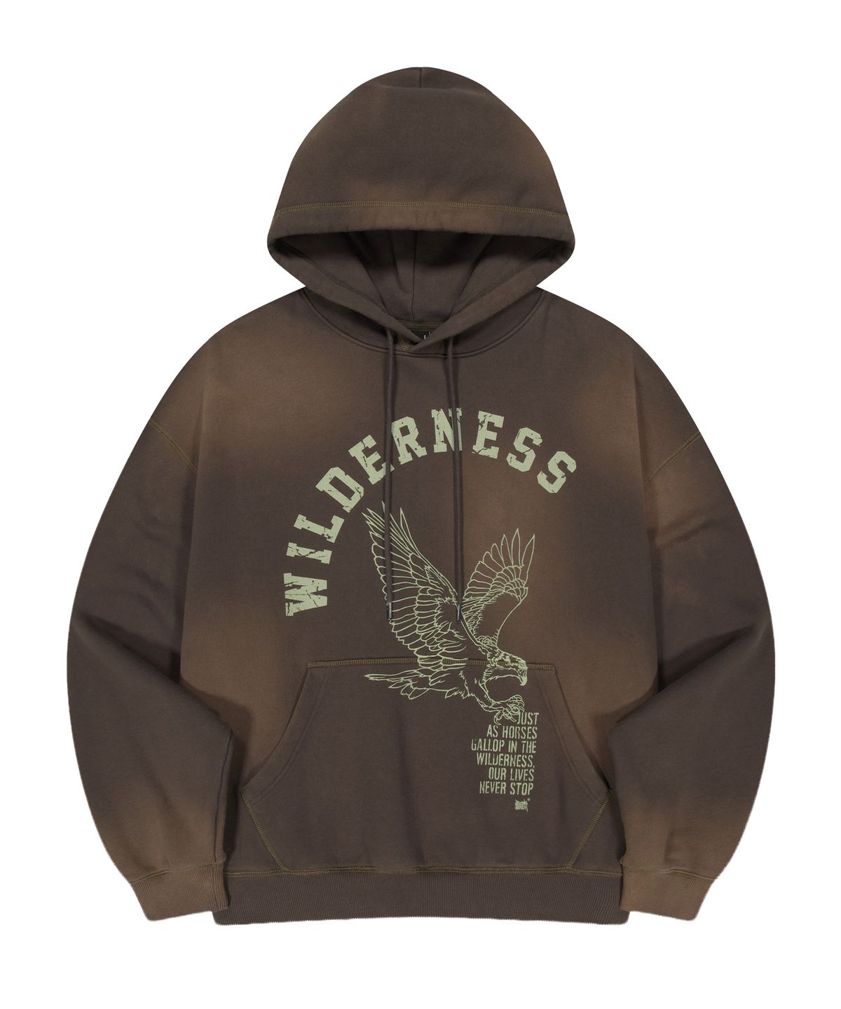 브라운브레스(BROWNBREATH) VINTAGE PIGMENT HOODIE (2colors)