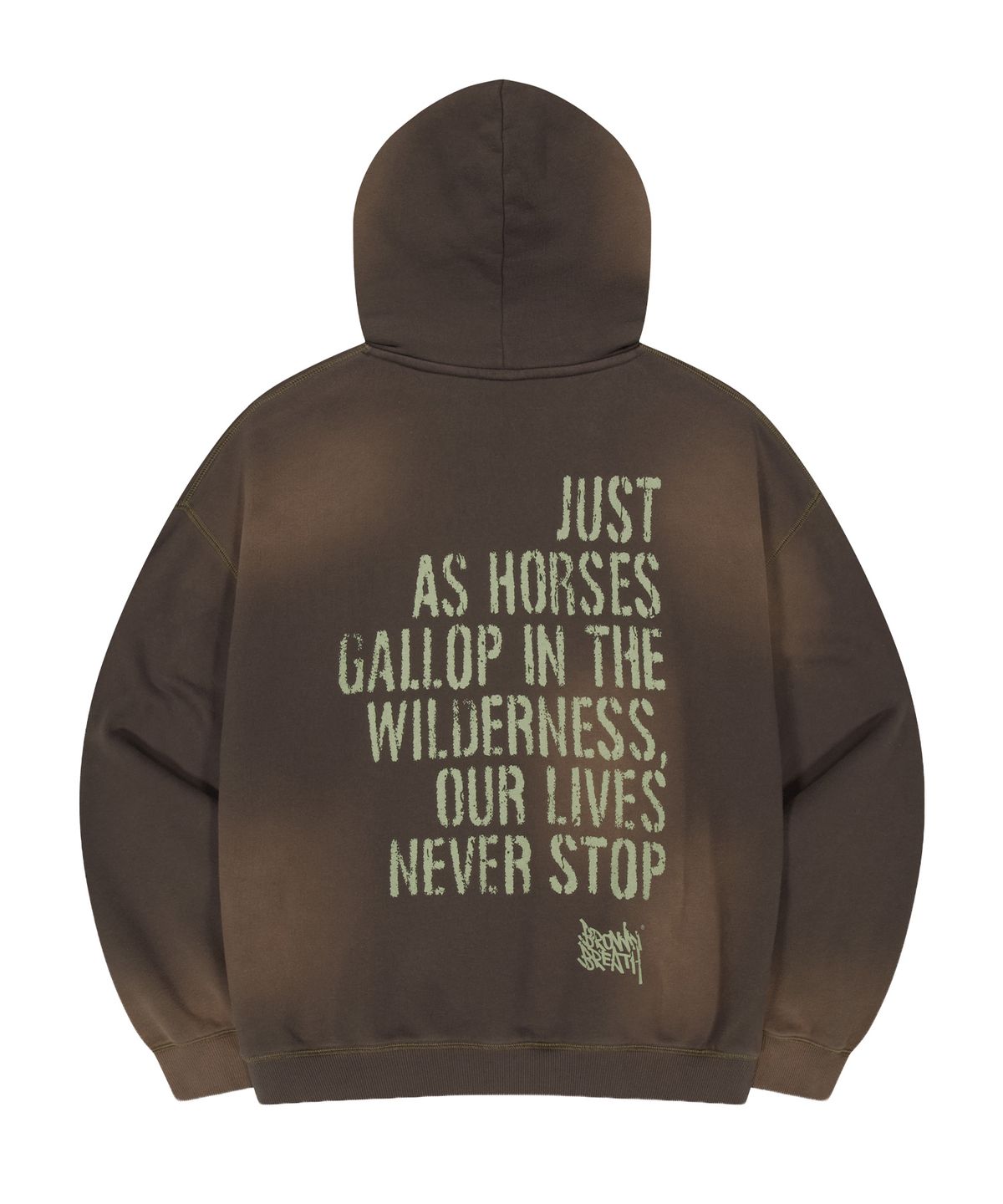 브라운브레스(BROWNBREATH) VINTAGE PIGMENT HOODIE (2colors)