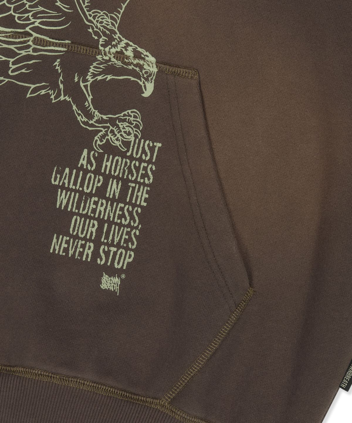 브라운브레스(BROWNBREATH) VINTAGE PIGMENT HOODIE (2colors)