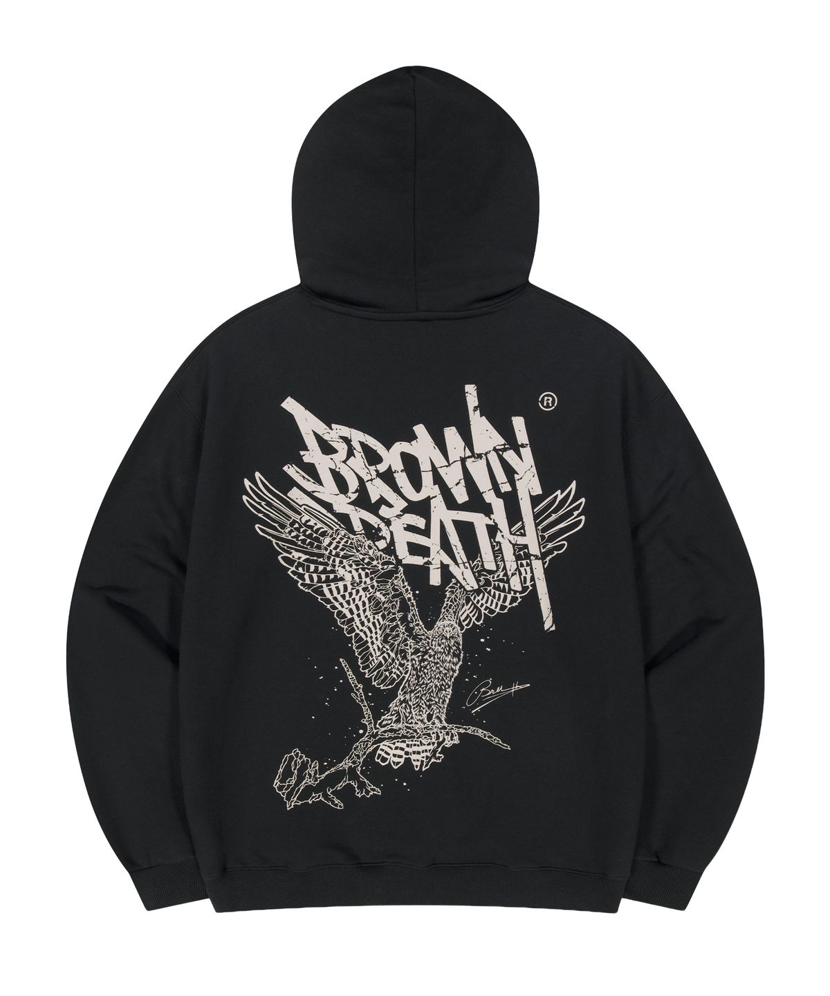 브라운브레스(BROWNBREATH) BB HERITAGE EAGLE TAG HOODIE (3colors)