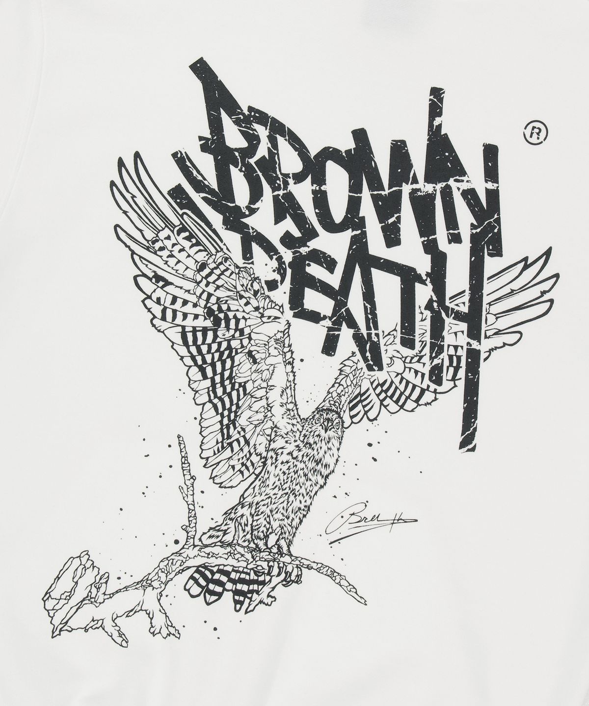 브라운브레스(BROWNBREATH) BB HERITAGE EAGLE TAG HOODIE (3colors)