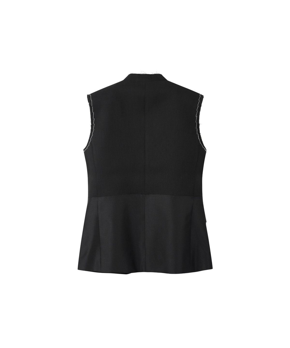 래코드(RECODE) Layered Raw-Edged Vest RQVAA26501BKX