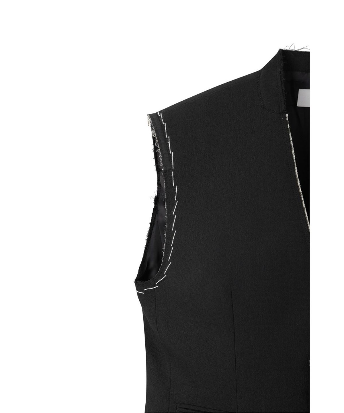 래코드(RECODE) Layered Raw-Edged Vest RQVAA26501BKX