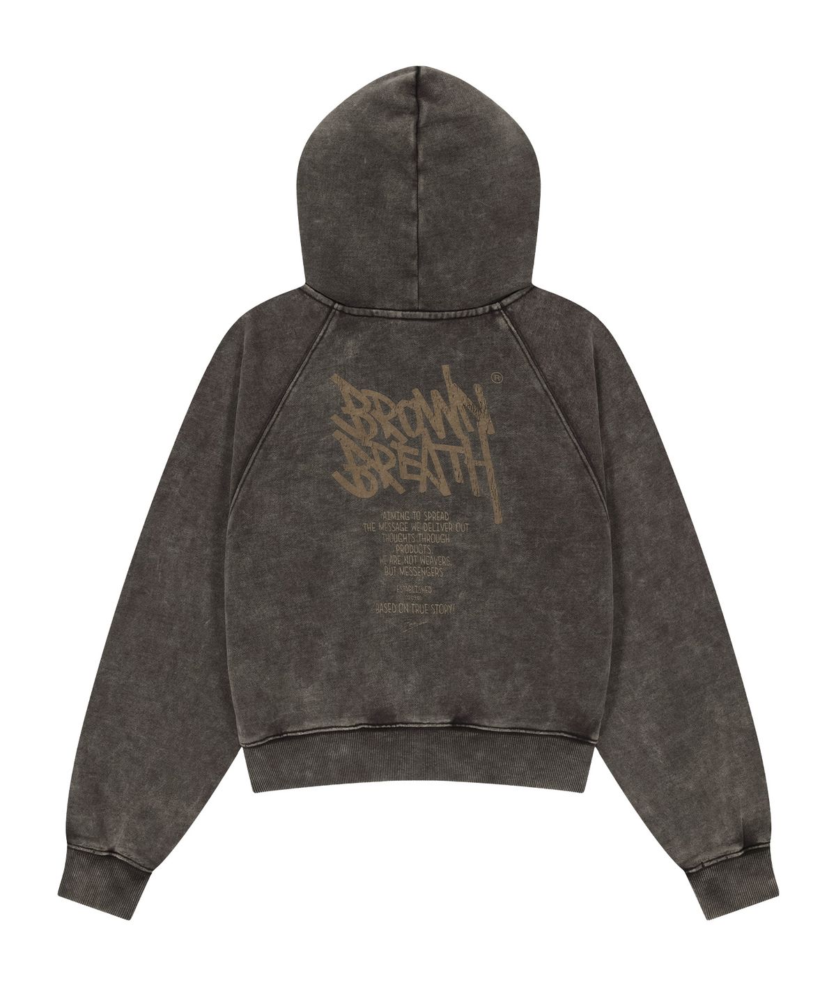 브라운브레스(BROWNBREATH) W TAG DIRTY HOOD ZIP UP  (3colors)