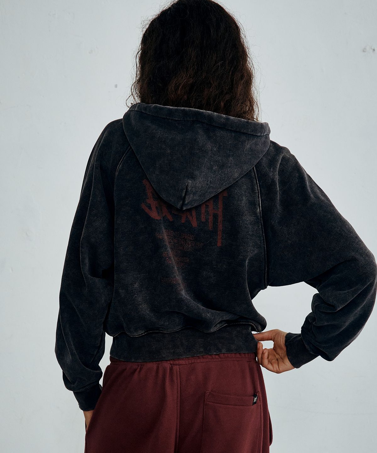 브라운브레스(BROWNBREATH) W TAG DIRTY HOOD ZIP UP  (3colors)