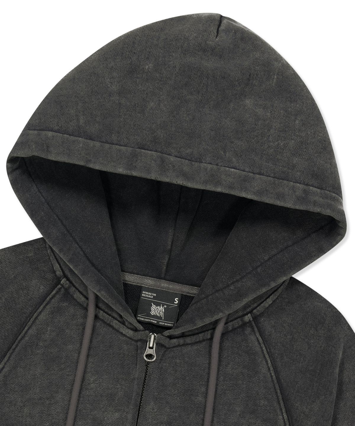 브라운브레스(BROWNBREATH) W TAG DIRTY HOOD ZIP UP  (3colors)