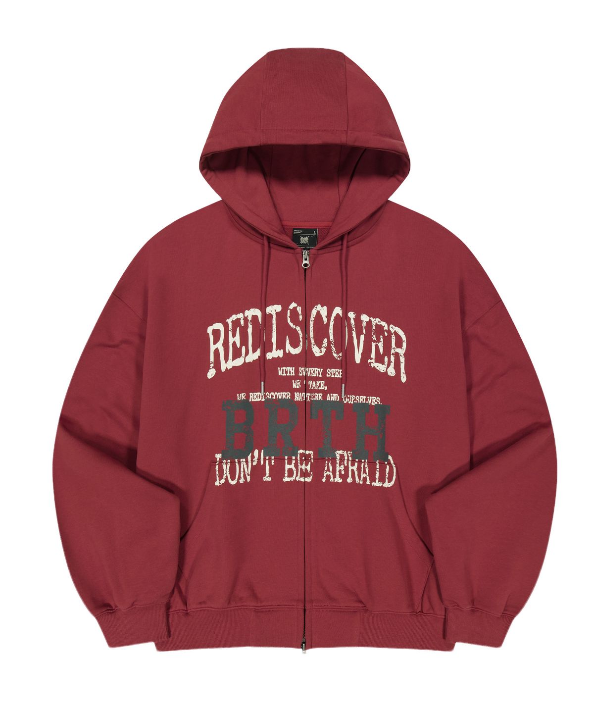 브라운브레스(BROWNBREATH) BB LOGO VINTAGE CRUSH HOOD ZIP UP (2colors)