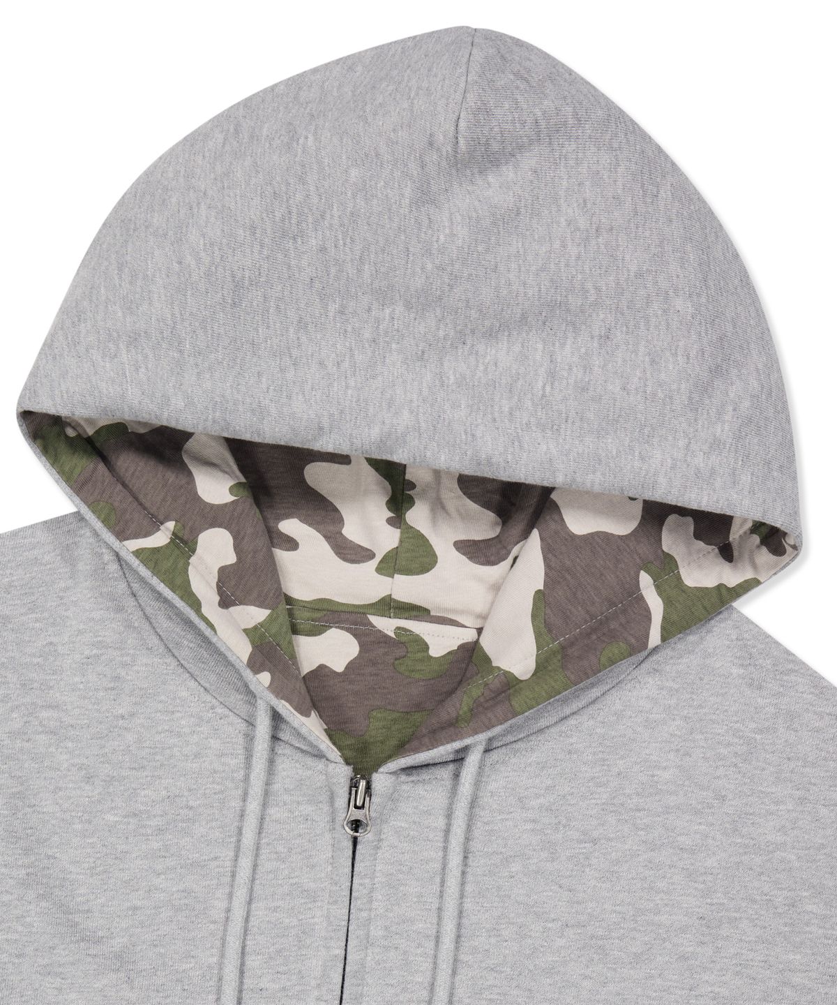 브라운브레스(BROWNBREATH) CAMO LINED HOOD ZIP UP (2colors)