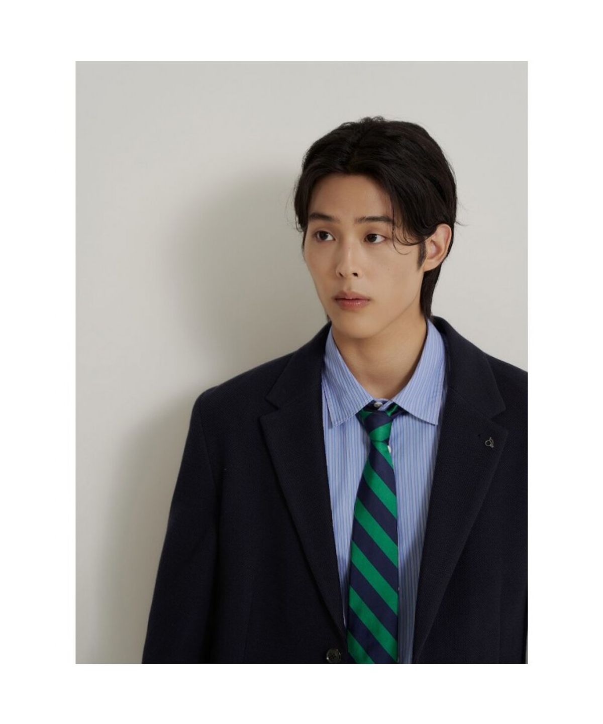 빈폴 멘(BEANPOLE MEN) 프리미엄 저지 솔리드 재킷  네이비