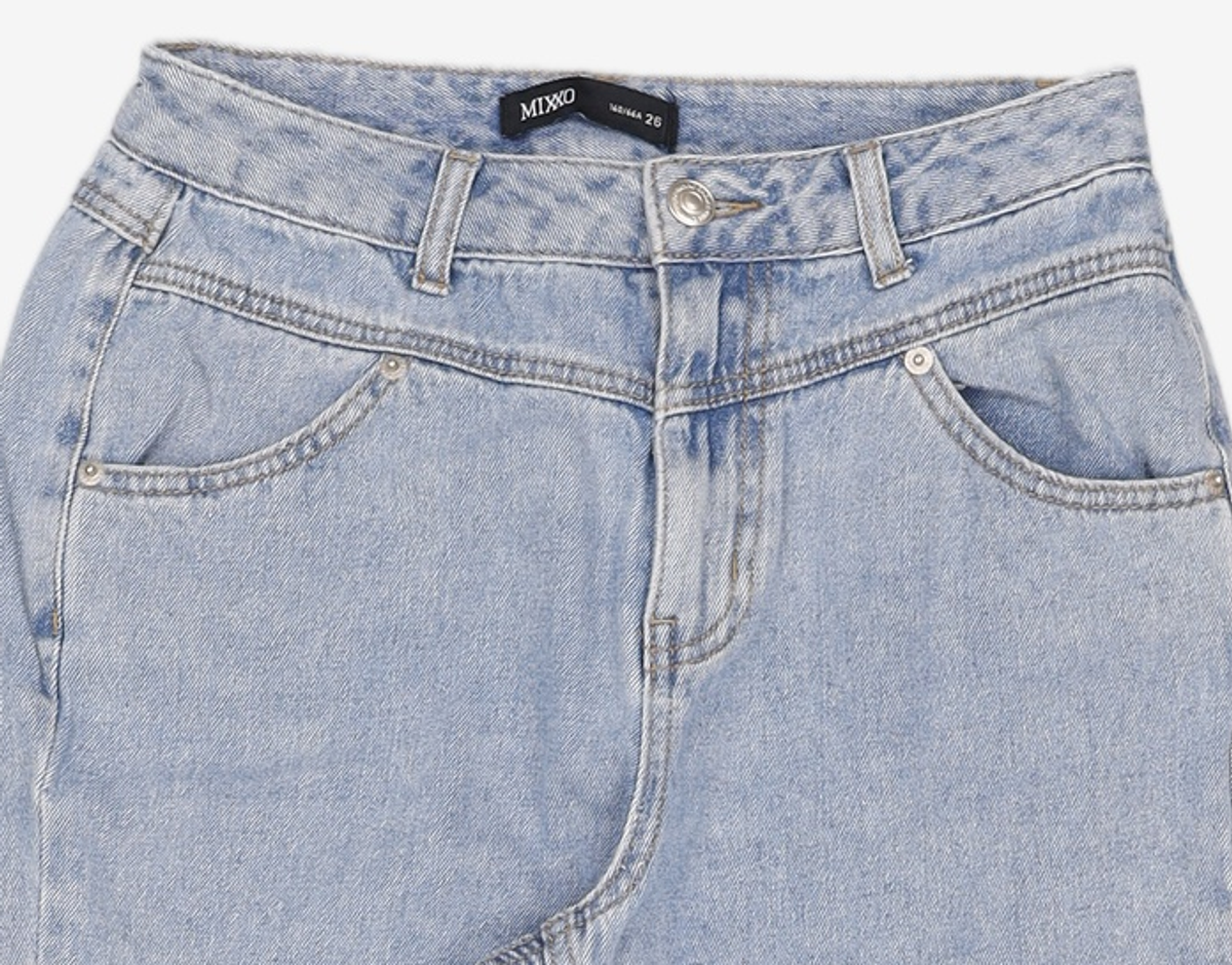 미쏘(MIXXO) 넓은일자핏 데님 MIWTJC428J 26