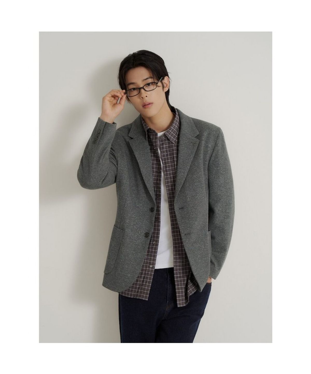 빈폴 멘(BEANPOLE MEN) 트윌 저지 재킷  그레이
