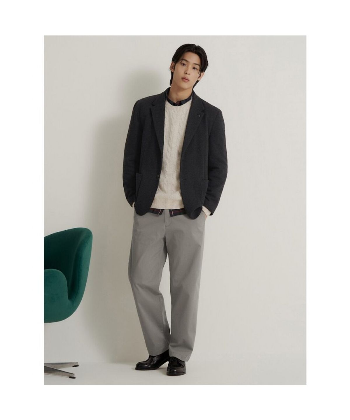 빈폴 멘(BEANPOLE MEN) 트윌 저지 재킷  블랙