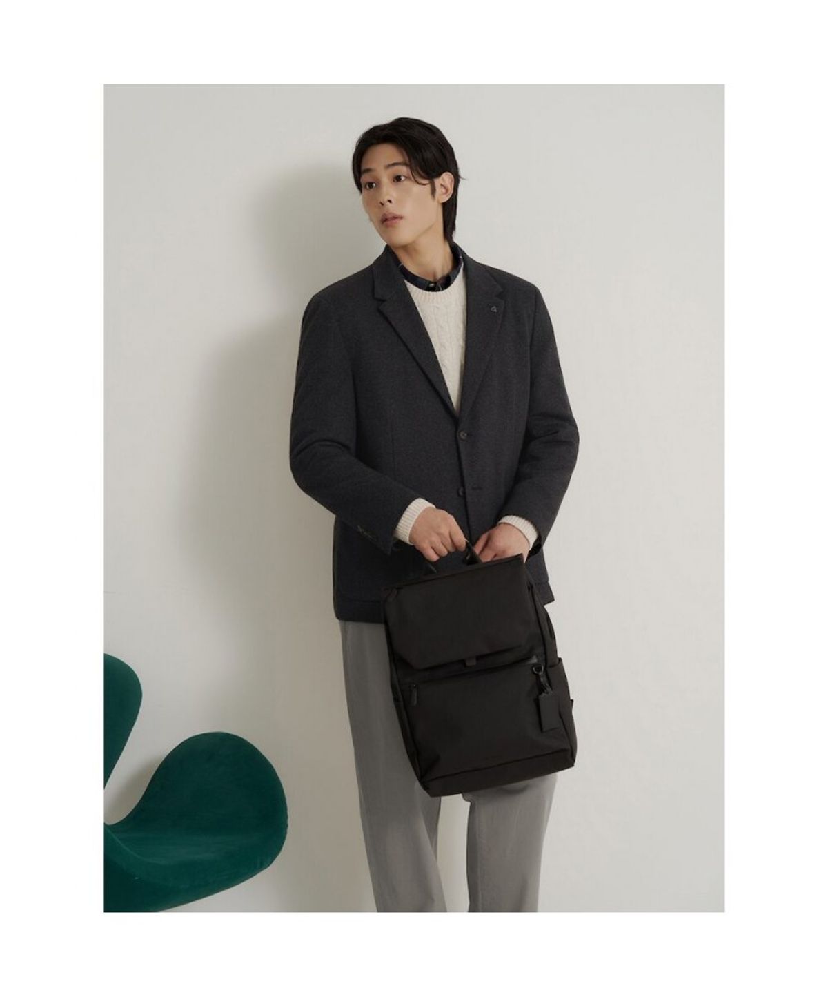 빈폴 멘(BEANPOLE MEN) 트윌 저지 재킷  블랙