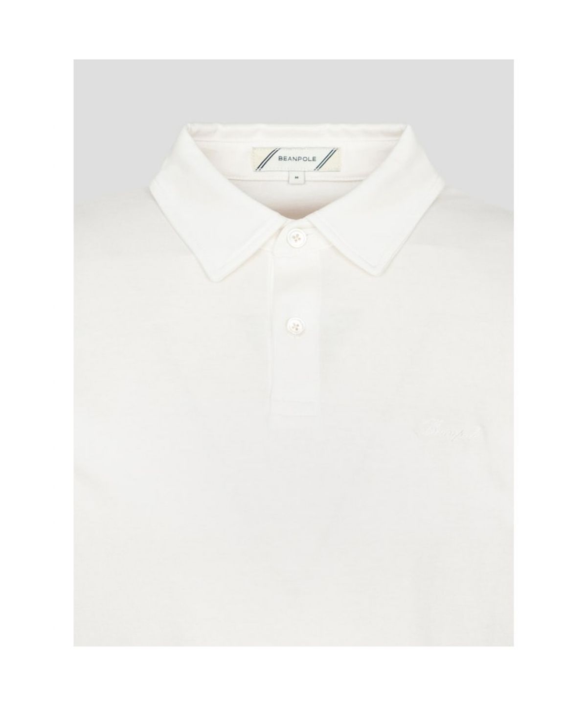 빈폴 멘(BEANPOLE MEN) 프리미엄 플로우 칼라넥 티셔츠  화이트