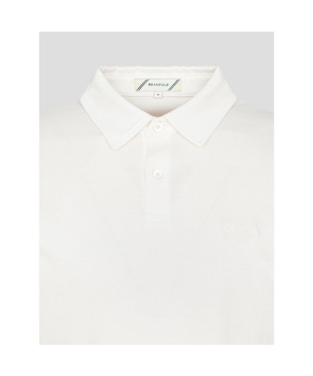 빈폴 멘(BEANPOLE MEN) 프리미엄 플로우 칼라넥 티셔츠  화이트