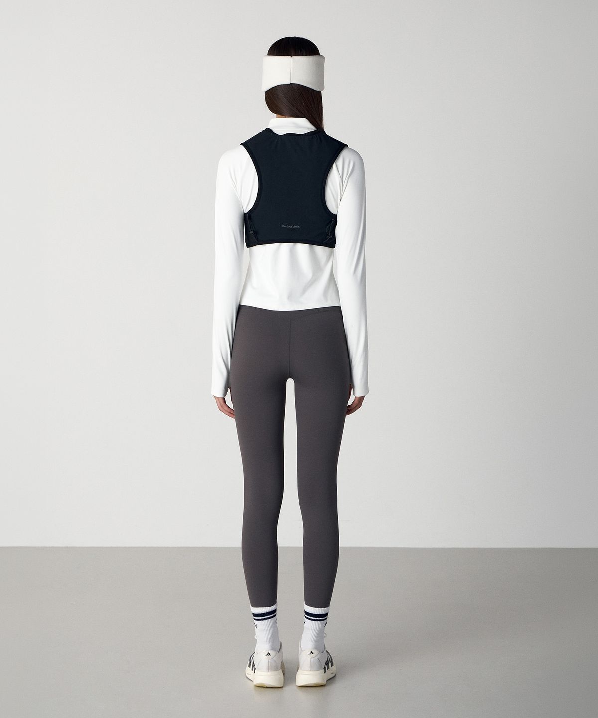 아웃도어 보이스(OUTDOOR VOICES) (W)Technol-OV SOFT FLEX BASIC LEGGINGS (CHARCOAL)