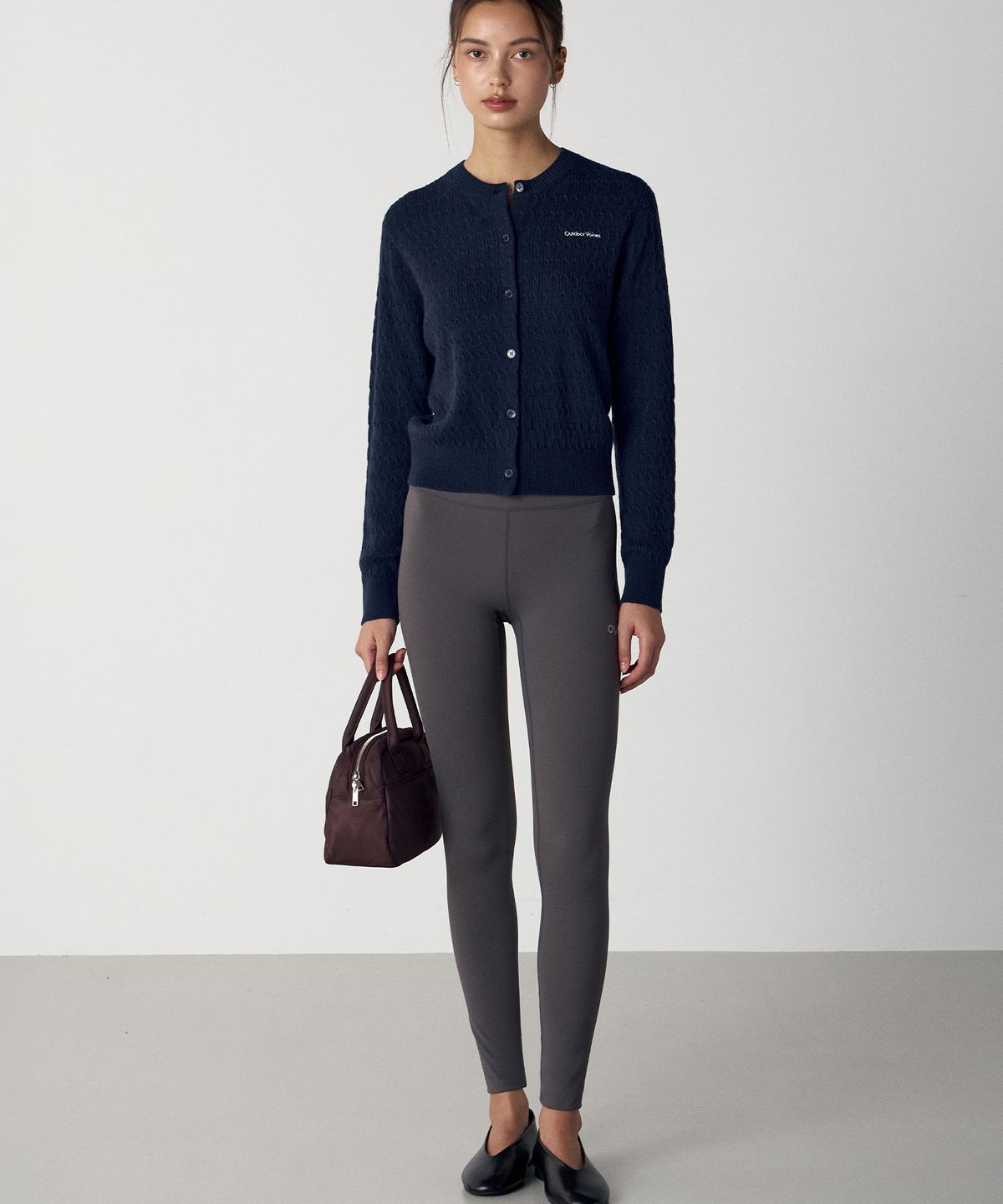아웃도어 보이스(OUTDOOR VOICES) (W)Technol-OV SOFT FLEX BASIC LEGGINGS (CHARCOAL)