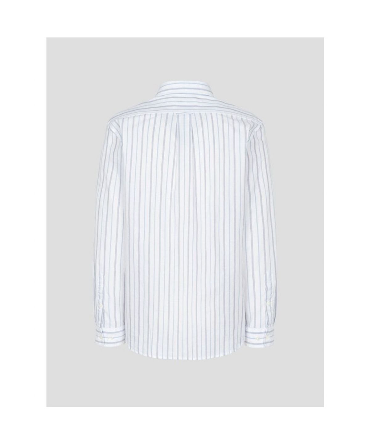 빈폴 멘(BEANPOLE MEN) 옥스퍼드 변형 스트라이프 셔츠  화이트