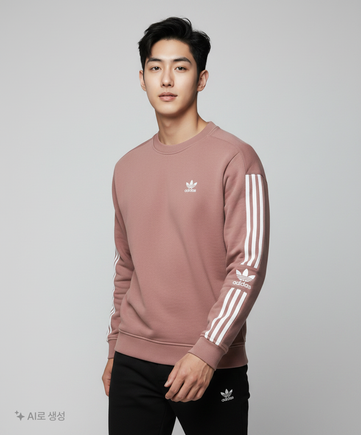 아디다스(ADIDAS) 락업 크루 - 핑크 / HK9823 M