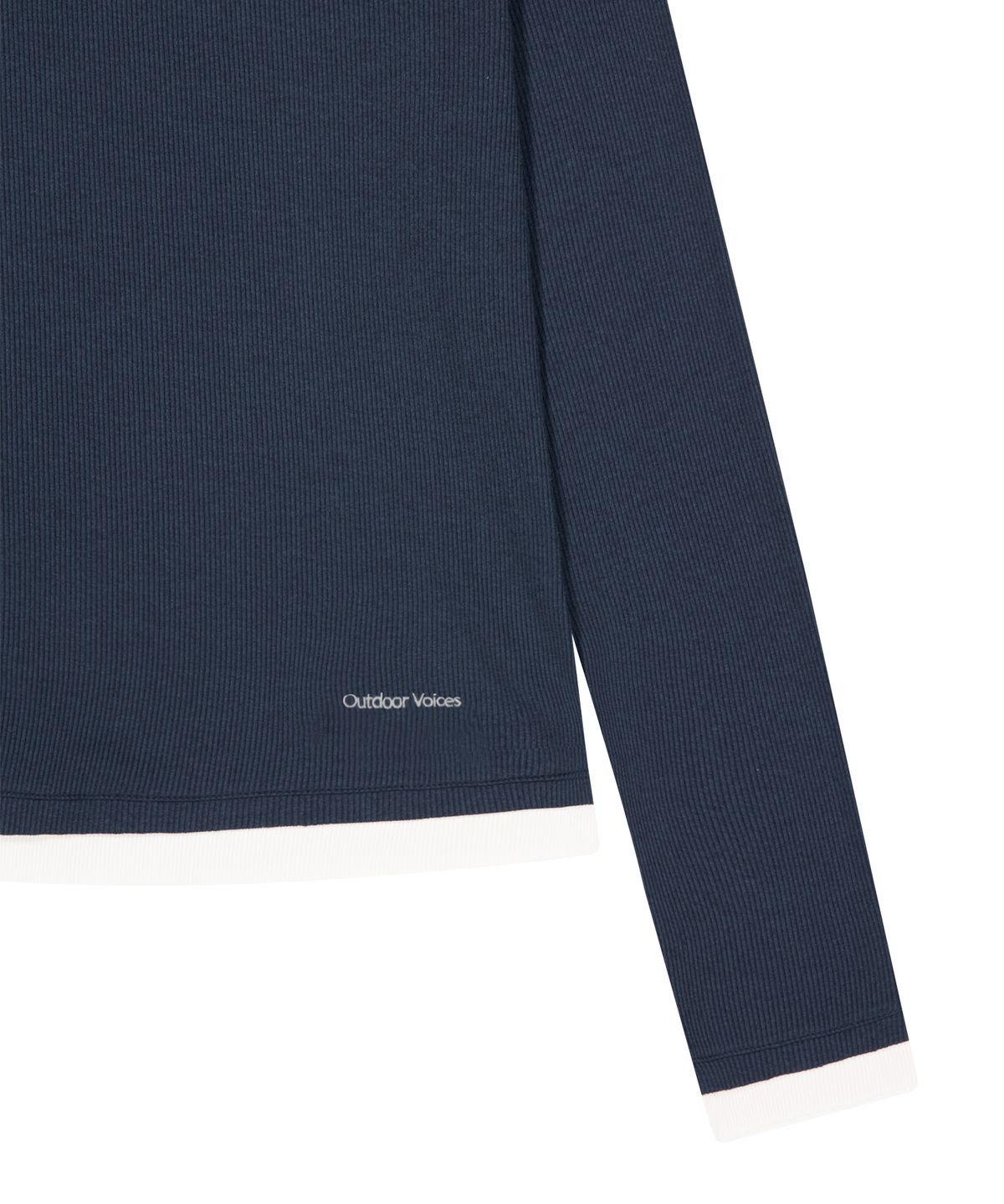아웃도어 보이스(OUTDOOR VOICES) (W)LAYERED LONG SLEEVE TEE (NAVY)