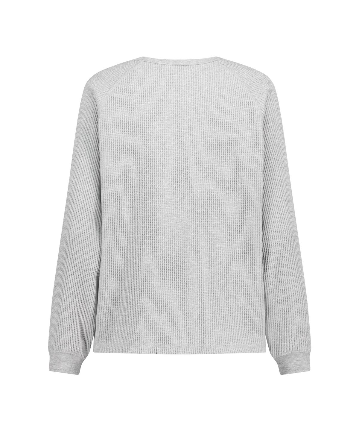 아웃도어 보이스(OUTDOOR VOICES) WAFFLE RAGLAN LONG SLEEVE TEE (MELANGE GRAY)