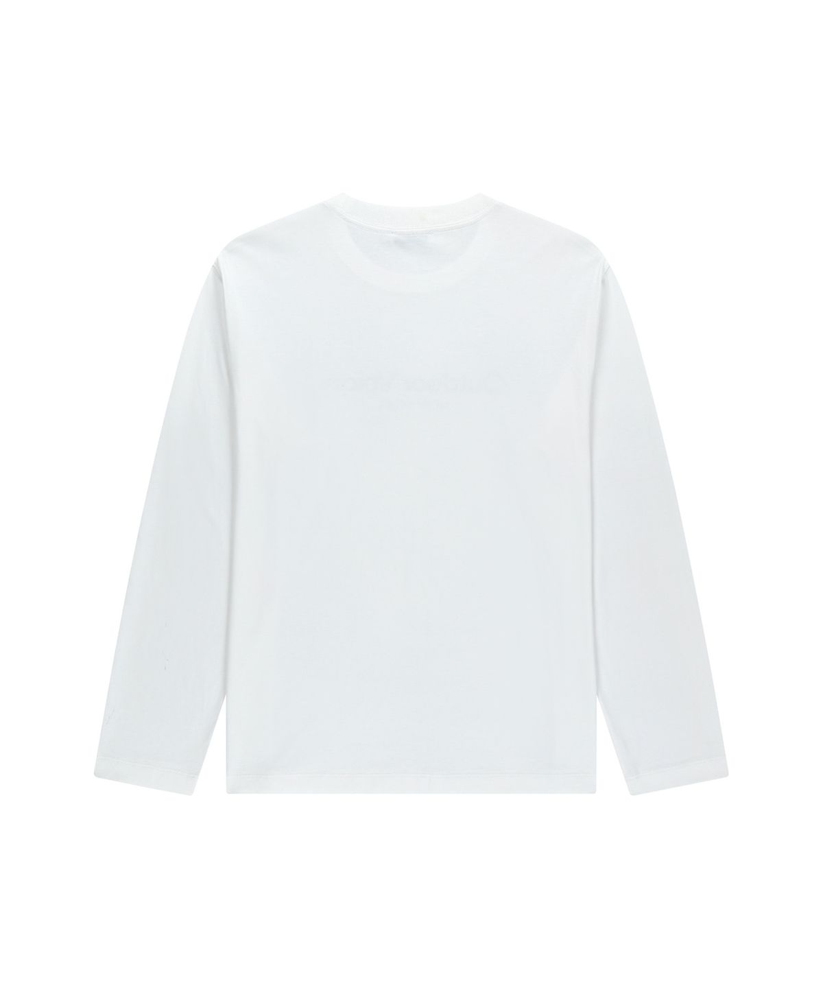 아웃도어 보이스(OUTDOOR VOICES) (M)MICRO LOGO LONG SLEEVE TEE (WHITE)