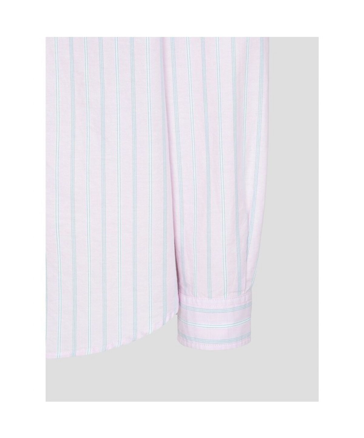 빈폴 멘(BEANPOLE MEN) 옥스퍼드 변형 스트라이프 셔츠  핑크