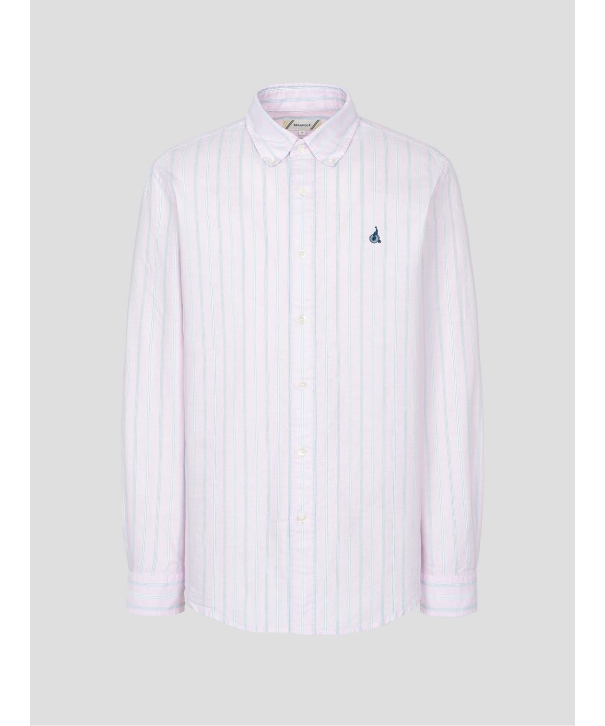 빈폴 멘(BEANPOLE MEN) 옥스퍼드 변형 스트라이프 셔츠  핑크