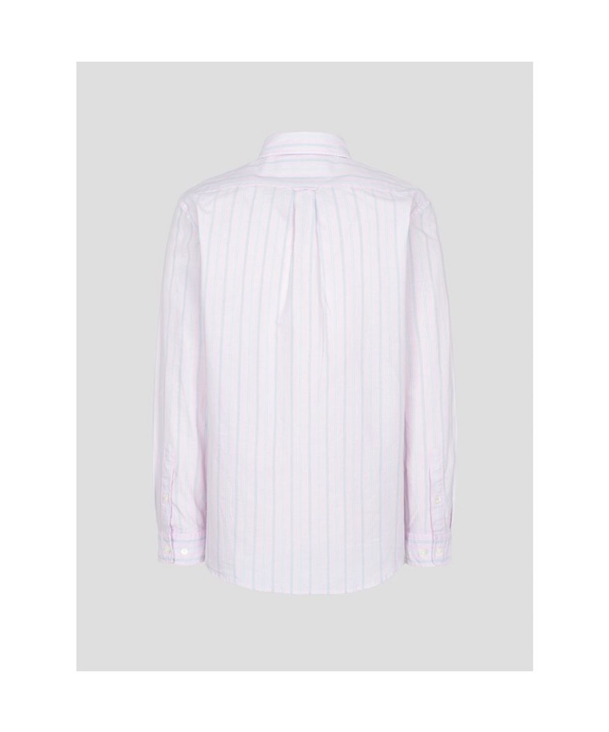 빈폴 멘(BEANPOLE MEN) 옥스퍼드 변형 스트라이프 셔츠  핑크