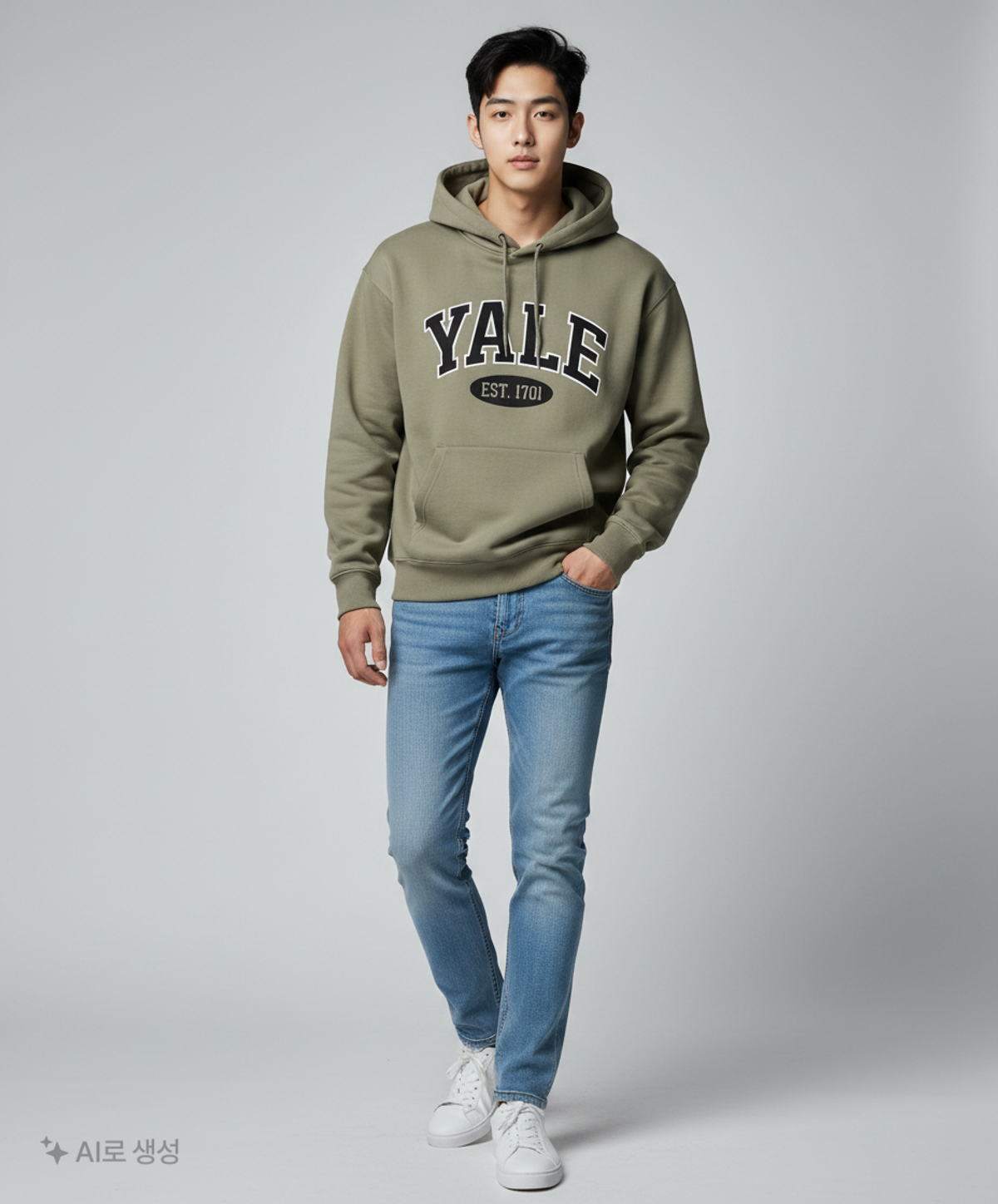 예일(YALE) 후드 티셔츠 S