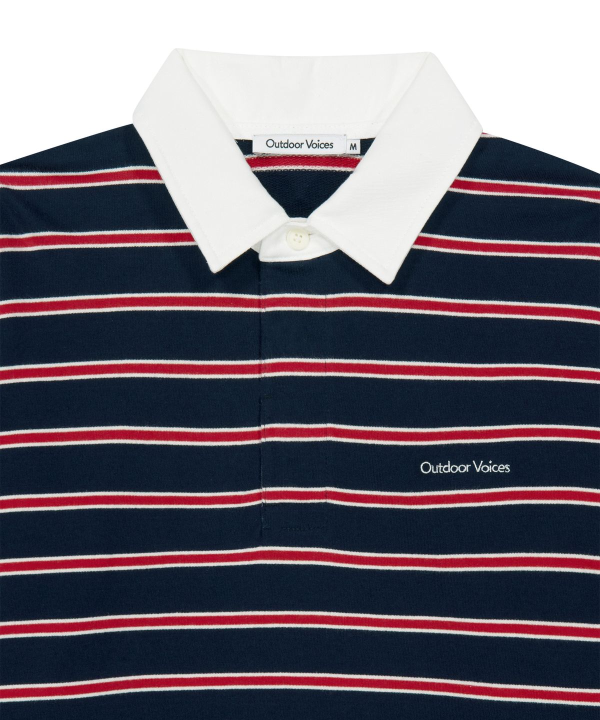 아웃도어 보이스(OUTDOOR VOICES) STRIPED RUGBY SHIRT (NAVY)
