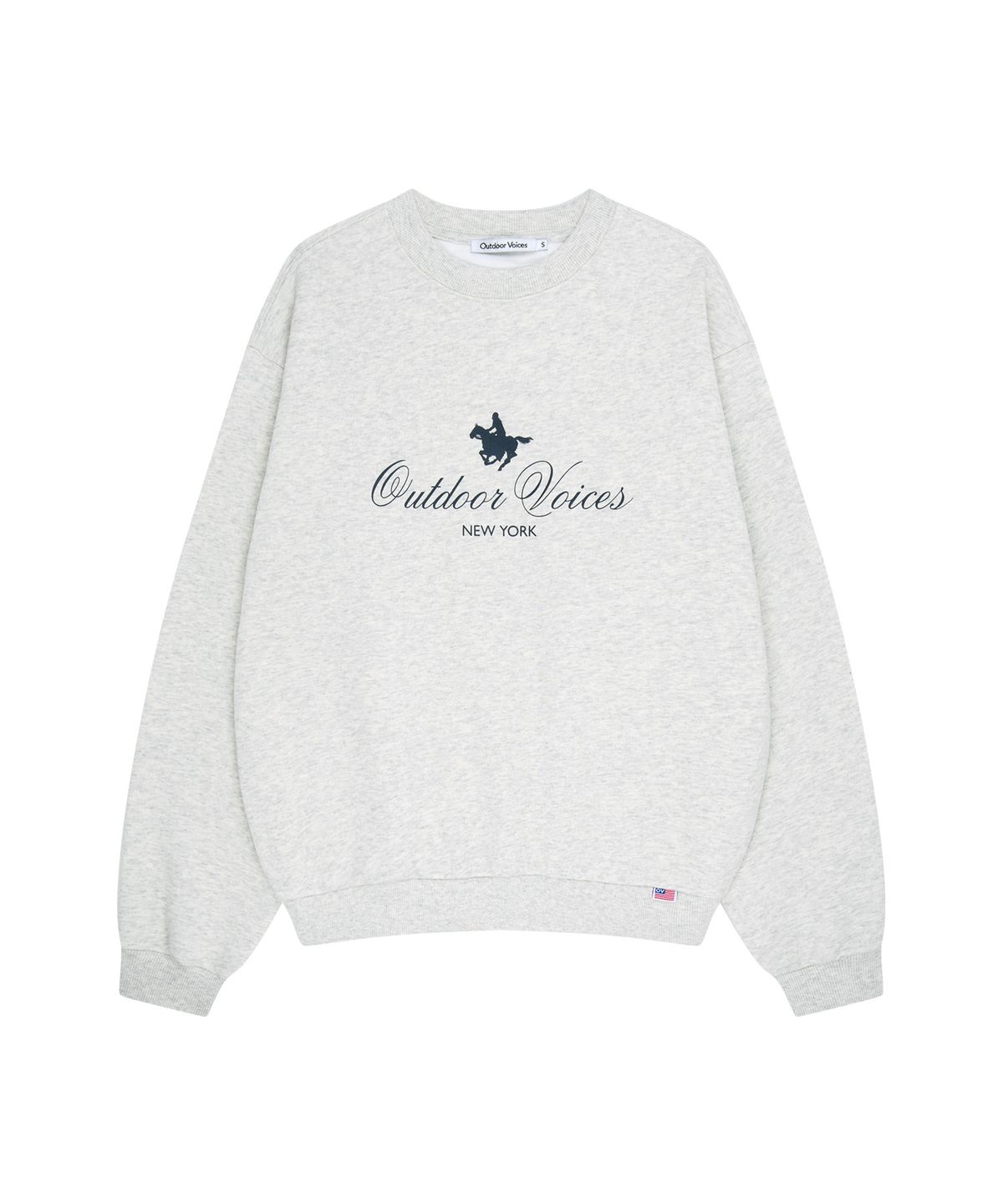 아웃도어 보이스(OUTDOOR VOICES) HORSE RIDING CLUB SWEATSHIRT (OATMEAL)