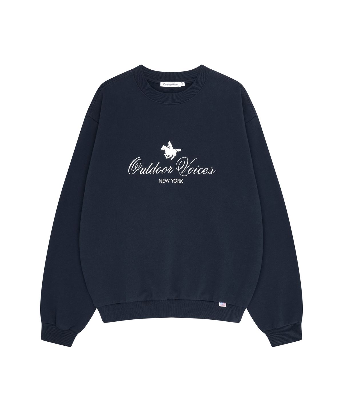 아웃도어 보이스(OUTDOOR VOICES) HORSE RIDING CLUB SWEATSHIRT (NAVY)