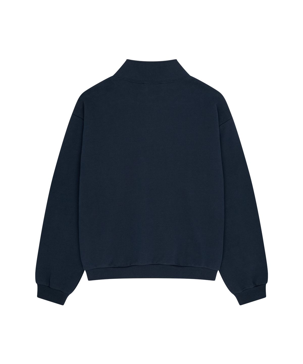 아웃도어 보이스(OUTDOOR VOICES) ARCH LOGO QUARTER ZIP SWEATSHIRT (NAVY)