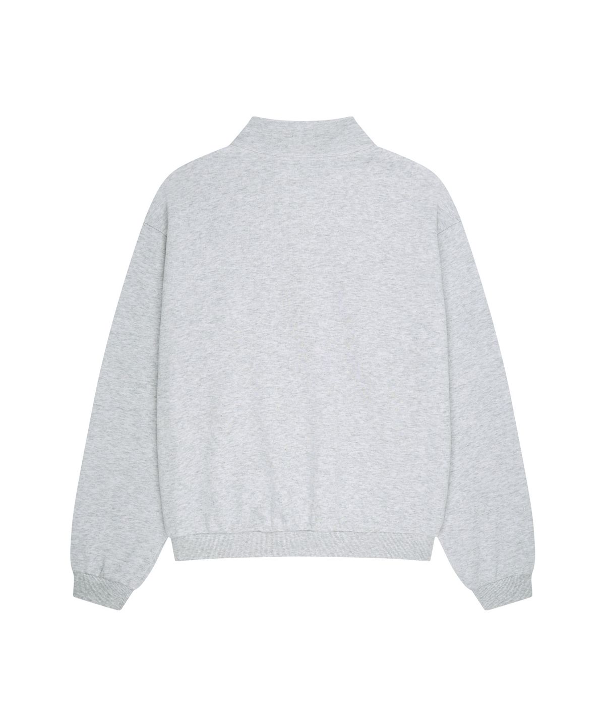 아웃도어 보이스(OUTDOOR VOICES) OV LOGO QUARTER ZIP SWEATSHIRT (LIGHT HEATHER GRAY)