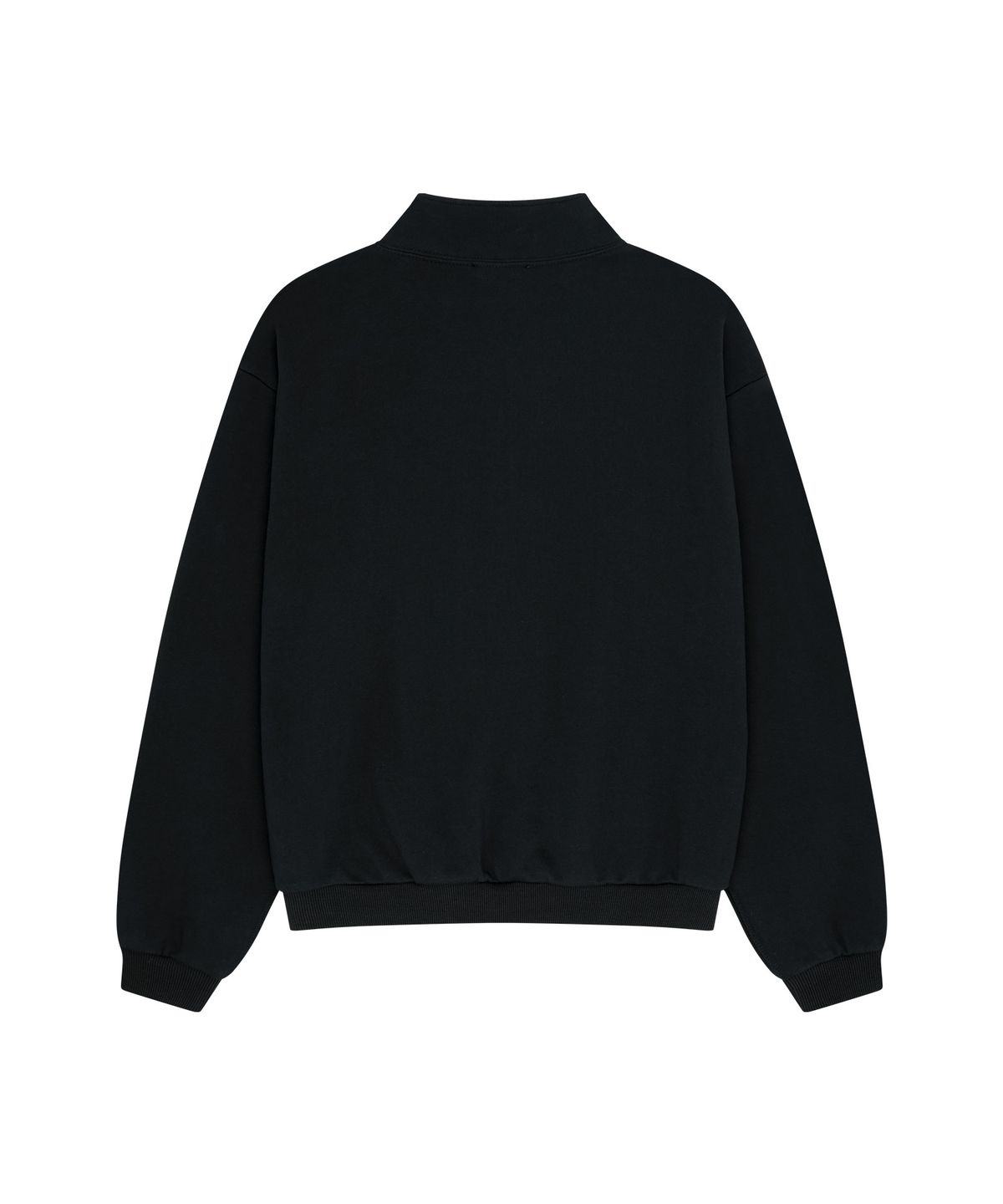 아웃도어 보이스(OUTDOOR VOICES) OV LOGO QUARTER ZIP SWEATSHIRT (BLACK)