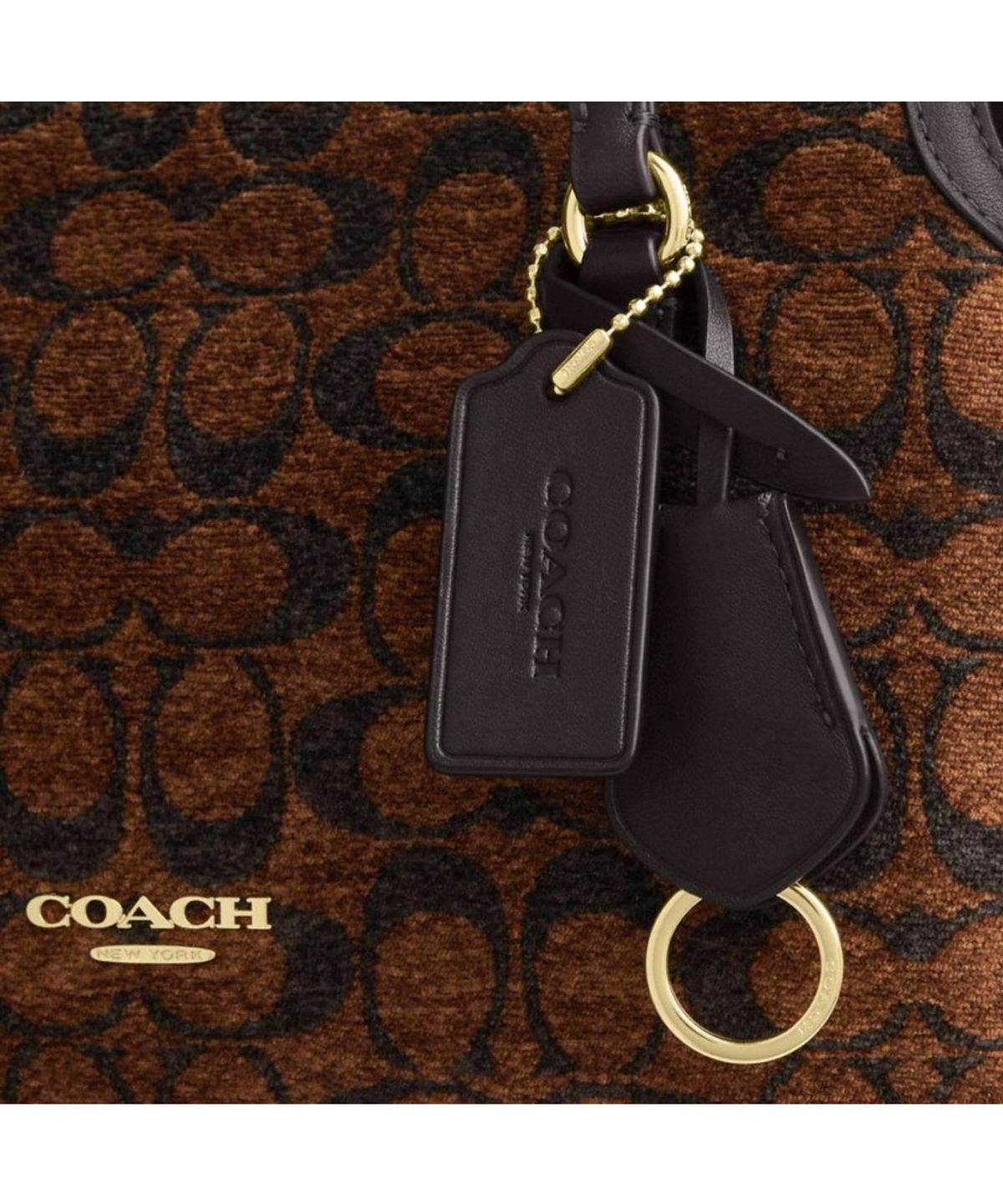 코치(COACH) 일리즈 숄더 백 인 시그니처 셔닐 CFP36 IMA7U
