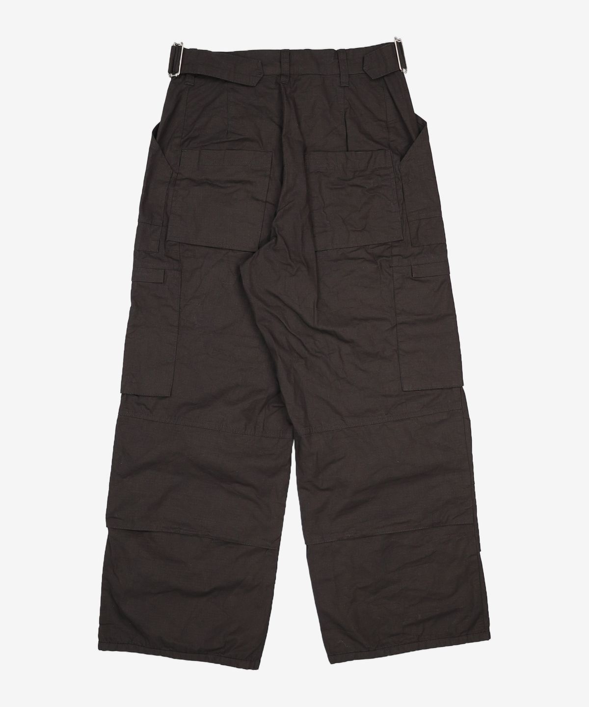 해칭룸(HATCHINGROOM) Fatigue Over Pants Ripstop Black Camo 2