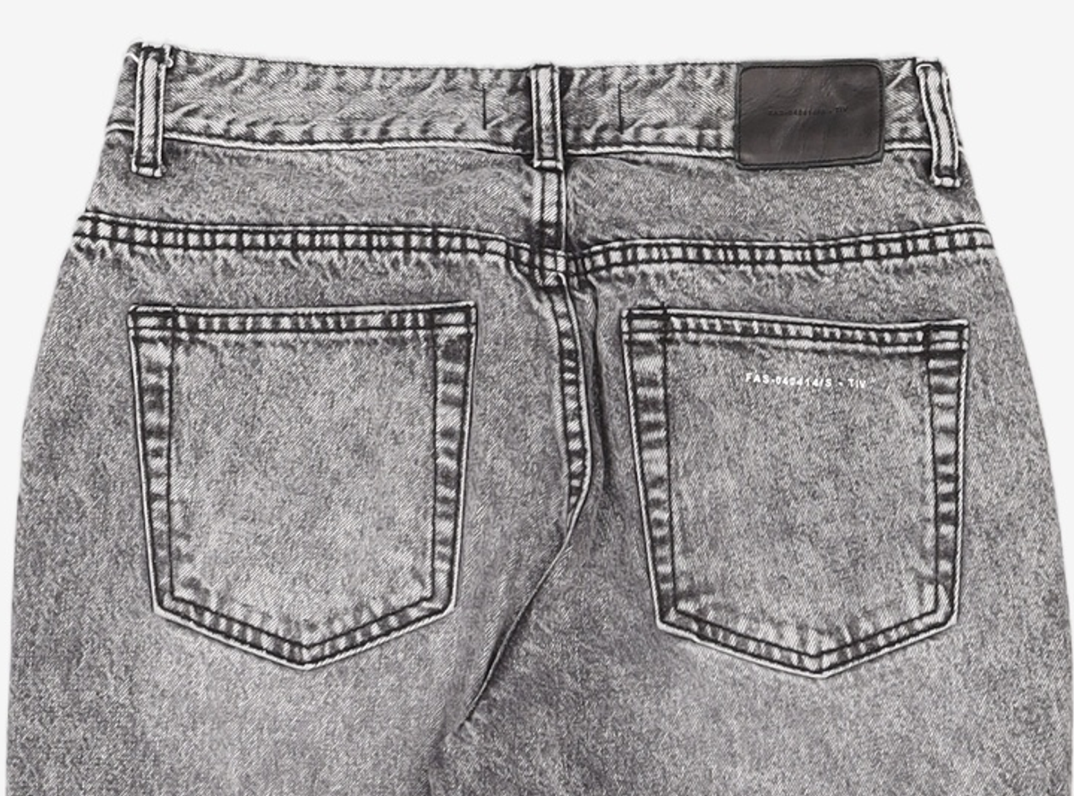 페이탈리즘(FATALISM) #0268 BLACK STONE WASHED WIDE FIT 44