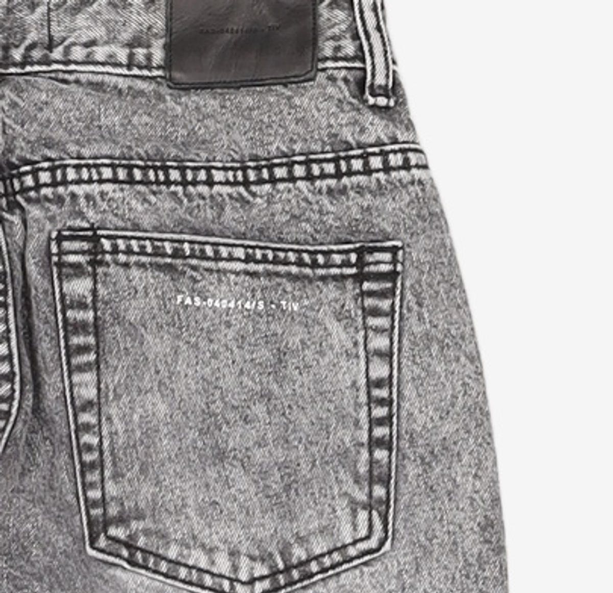 페이탈리즘(FATALISM) #0268 BLACK STONE WASHED WIDE FIT 44