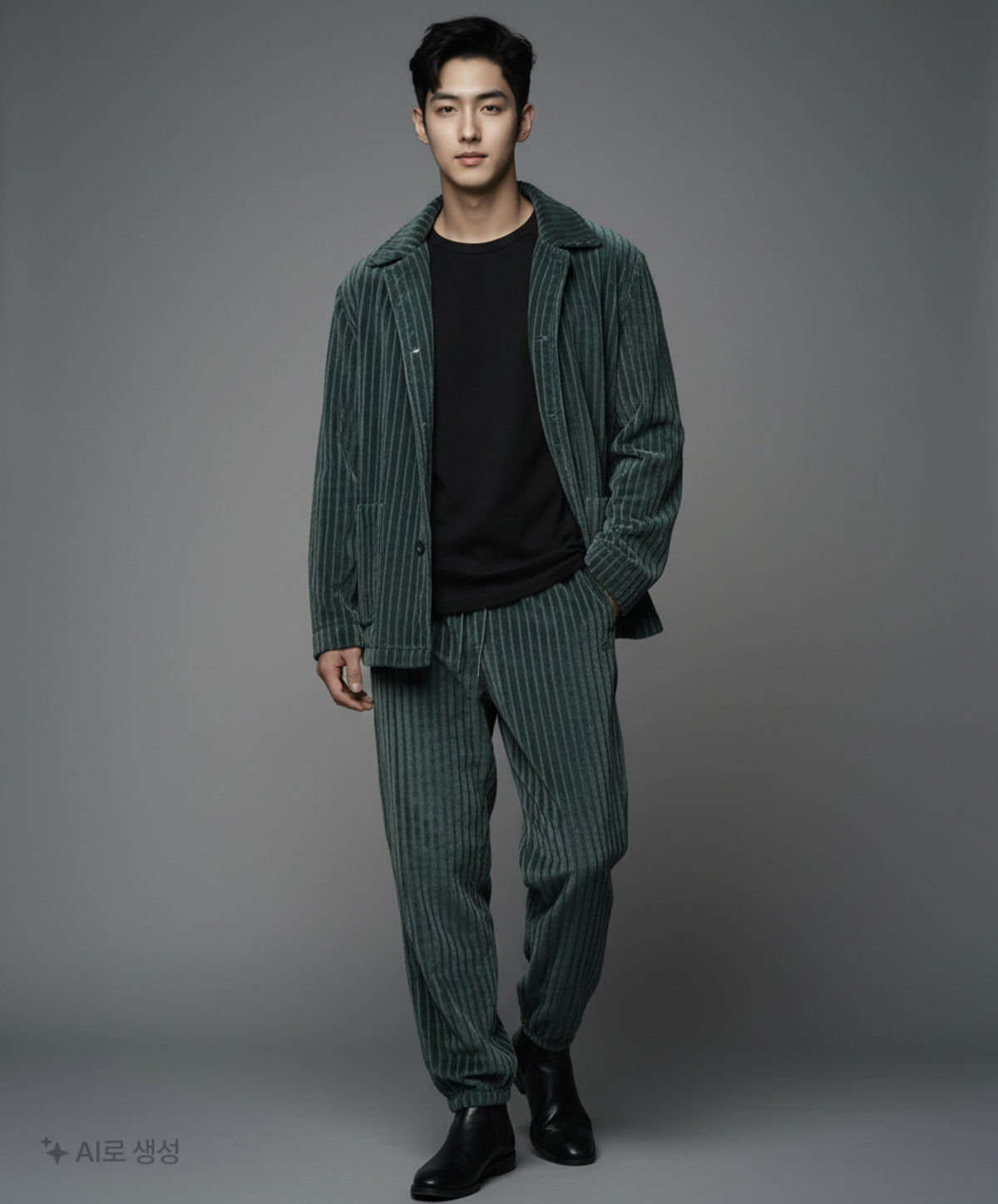 아디다스(ADIDAS) 3D 스웨트 팬츠 - 다크그린 / HK7462 M
