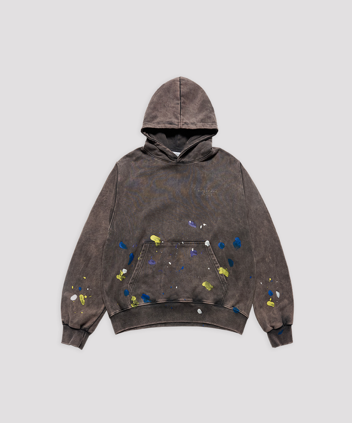 아크메드라비(ACME DE LA VIE) PAINT BORDER LINE BASIC LOGO WASHING HOODIE