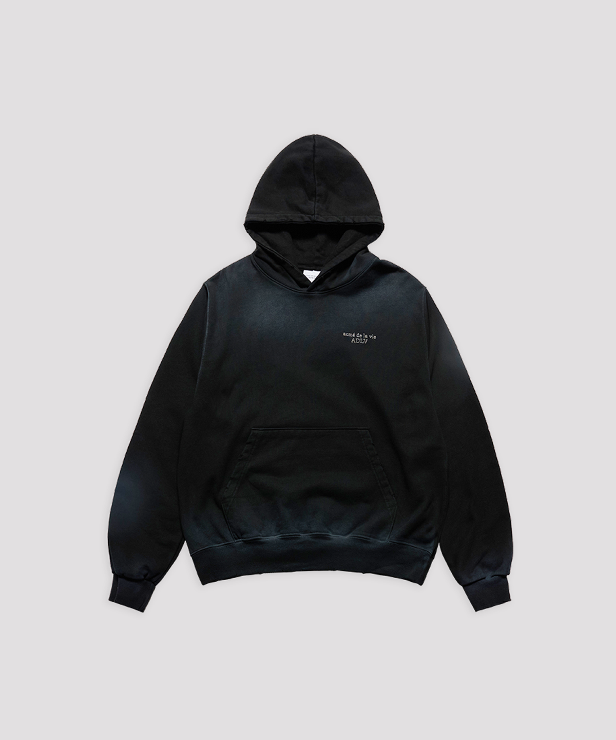 아크메드라비(ACME DE LA VIE) SPRAY BORDER LINE BASIC LOGO WASHING HOODIE
