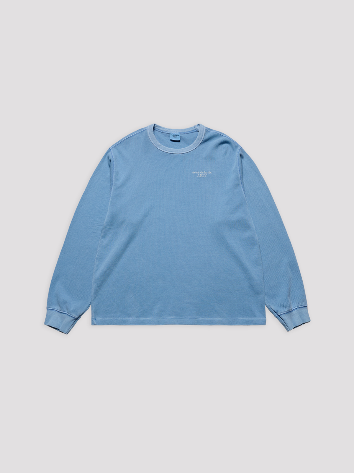 아크메드라비(ACME DE LA VIE) WAFFLE WASHING LONG SLEEVE T-SHIRT