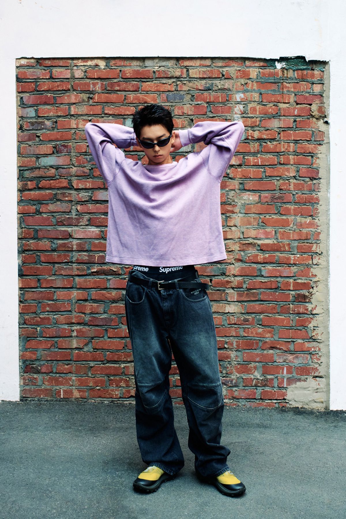 아크메드라비(ACME DE LA VIE) WAFFLE WASHING LONG SLEEVE T-SHIRT