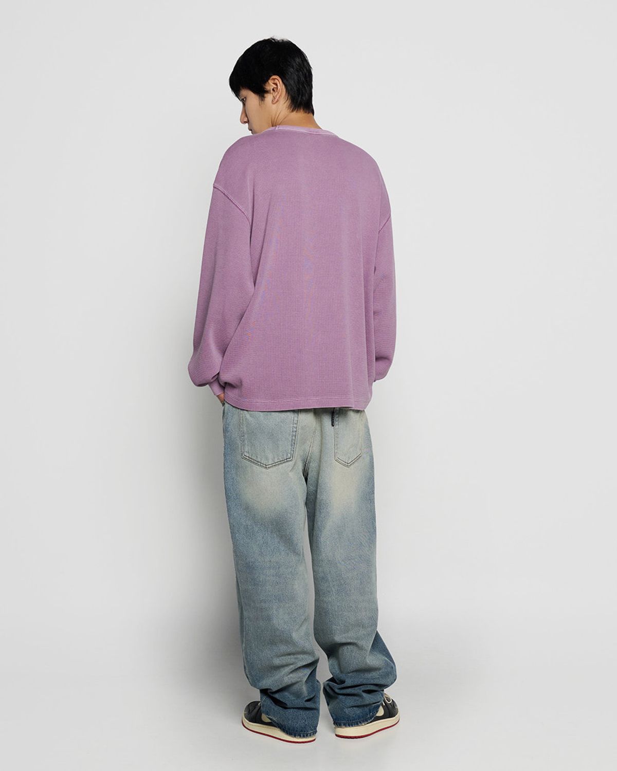 아크메드라비(ACME DE LA VIE) WAFFLE WASHING LONG SLEEVE T-SHIRT
