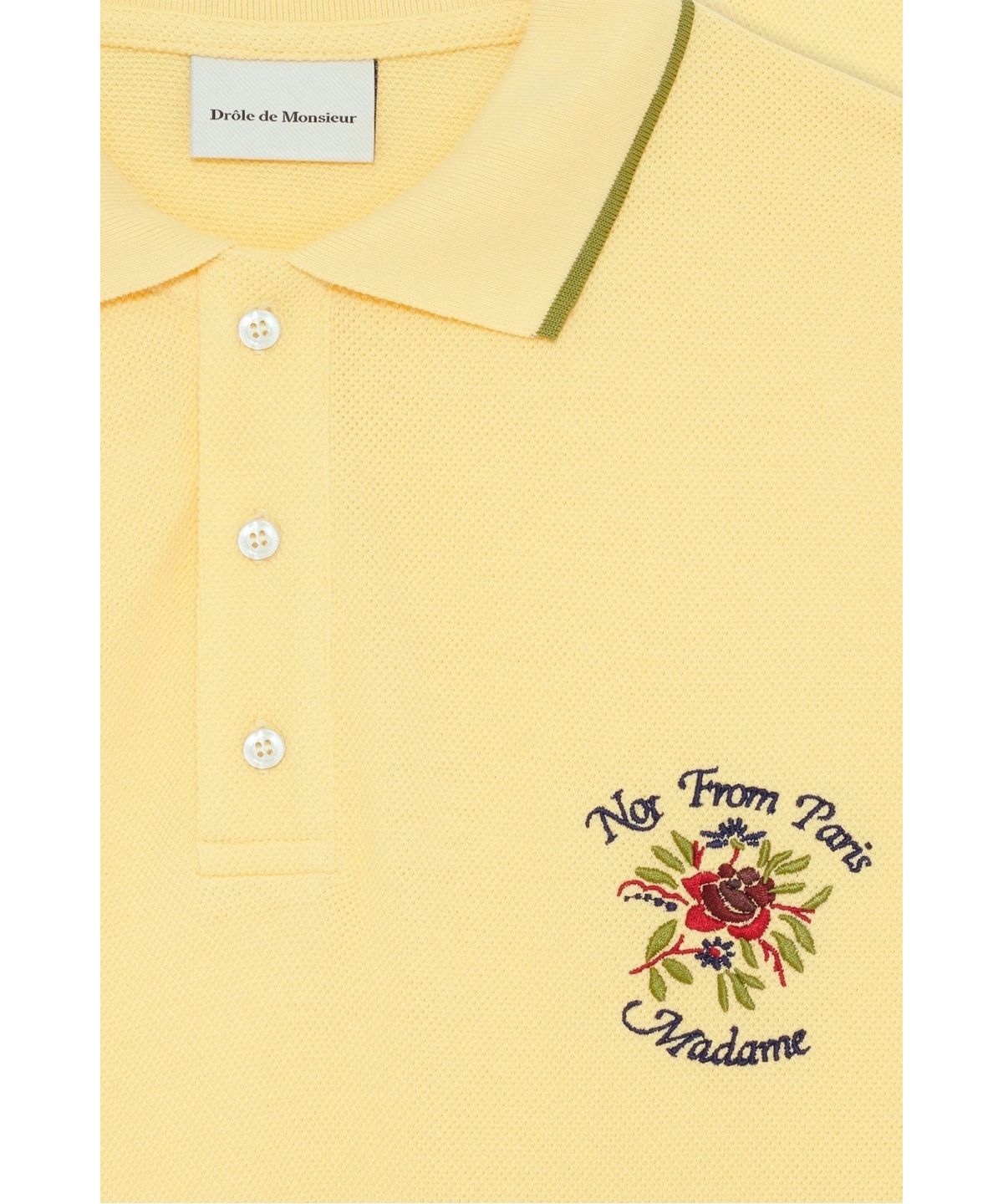 드롤드무슈(DROLE DE MONSIEUR) Polo Piqu  Slogan Rose D0TPS26203YEL