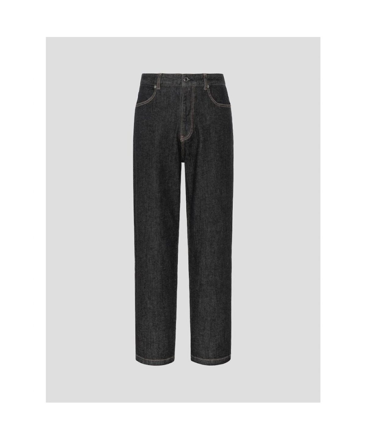 빈폴 멘(BEANPOLE MEN) [Essential] 루즈 테이퍼드 데님 팬츠  블랙