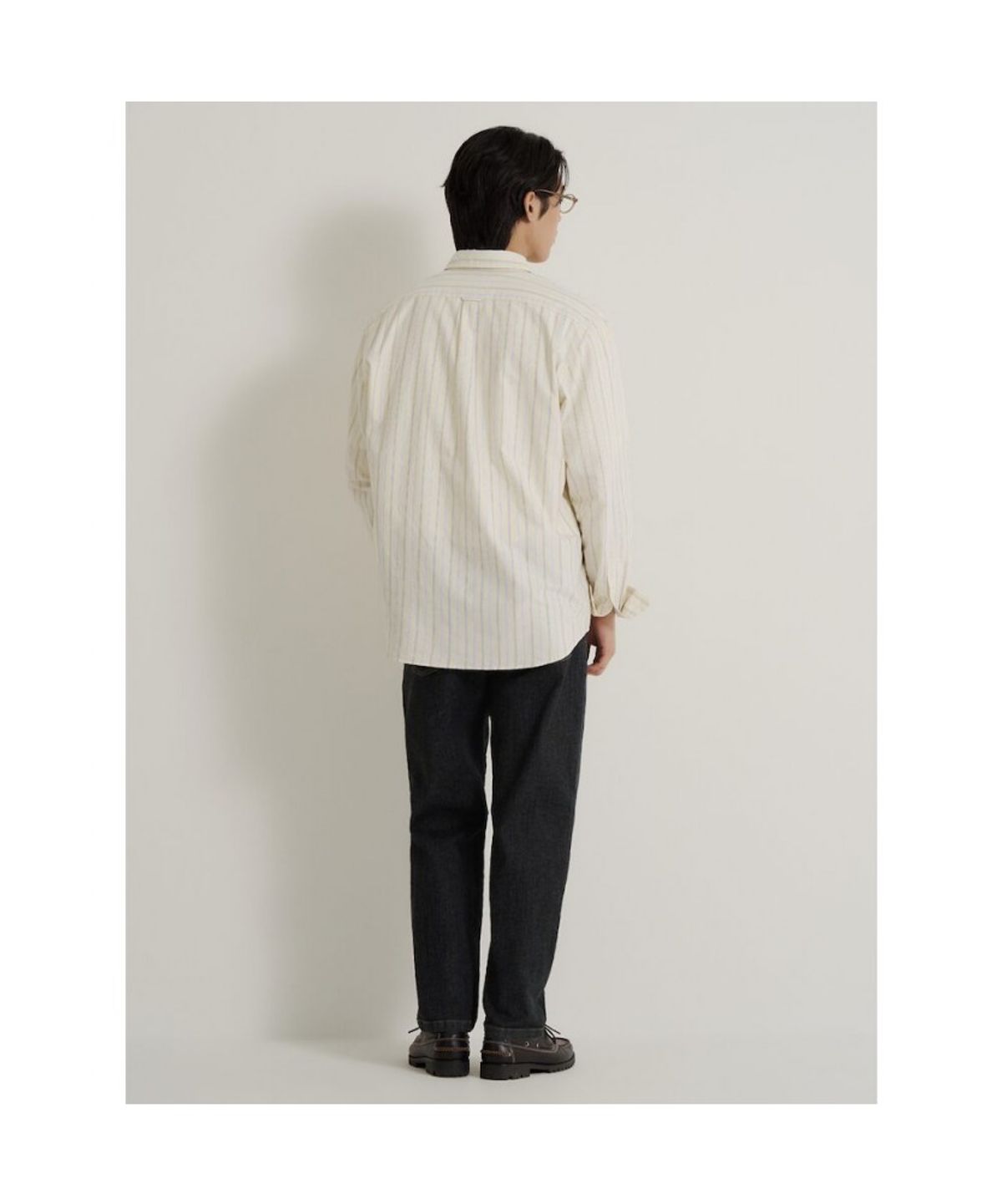 빈폴 멘(BEANPOLE MEN) [Essential] 루즈 테이퍼드 데님 팬츠  블랙
