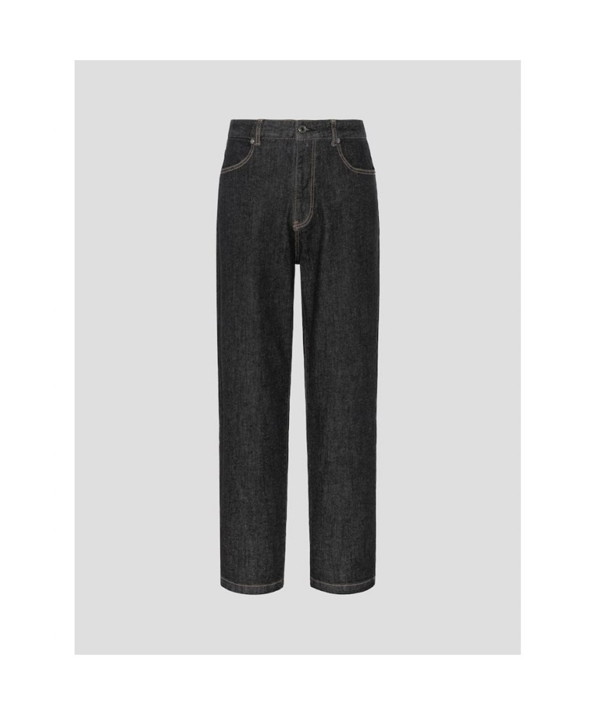 빈폴 멘(BEANPOLE MEN) [Essential] 루즈 테이퍼드 데님 팬츠  블랙